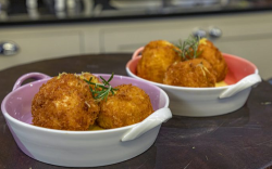 James Martin chicken and rosemary croquetas with mayonnaise on James Martin’s Saturday Morning