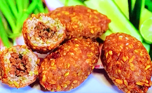 John Torode lamb kibbeh with lime and spices on John Torode’s Middle East