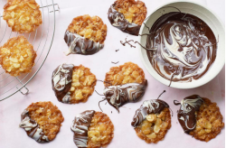 Nadiya Hussain’s ginger and almond florentine biscuits on Nadiya Bakes