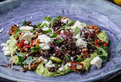 Simon Rimmer’s Green Lentils with Avocado and Tahini on Sunday Brunch