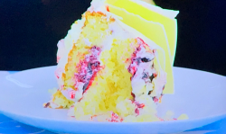 Laura’s chocolate heaven cake with raspberry jam on The Great British bake Off 2020