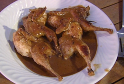 Keith Floyd partridge with white wine and chocolate sauce on Saturday Kitchen