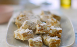 Nadiya Hussain apple rocky road  with marshmallows and white chocolate on Saturday Kitchen
