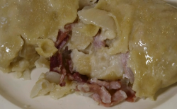 Hazel’s bacon roly poly with beef suet on Our Food, Our Family with Michela Chiappa