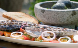 James Martin BBQ Mackerel with Panzanella Salad on James Martin’s Saturday Morning
