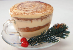 Dev Griffin’s gingerbread latte inspired tiramisu with ginger cake, brandy and mascarpone  ...