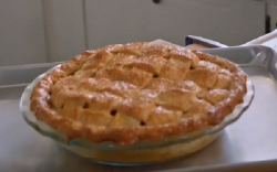 Molly Yeh spiced apple pie with boiled cider syrup on Girl Meets Farm