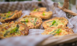 Tom Read Wilson salmon and asparagus quiche on Celebrity Best Home Cook Final 2021