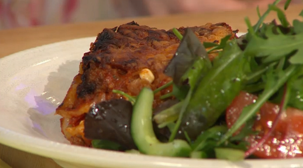 Mother Rimmer's Lasagne with Cottage Cheese on Sunday Brunch with Simon ...